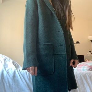 SOLD! ZARA green overcoat
